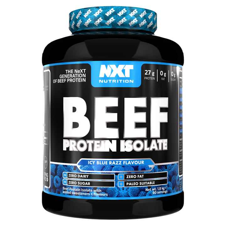 nxt beef protein isolate - blue raspberry