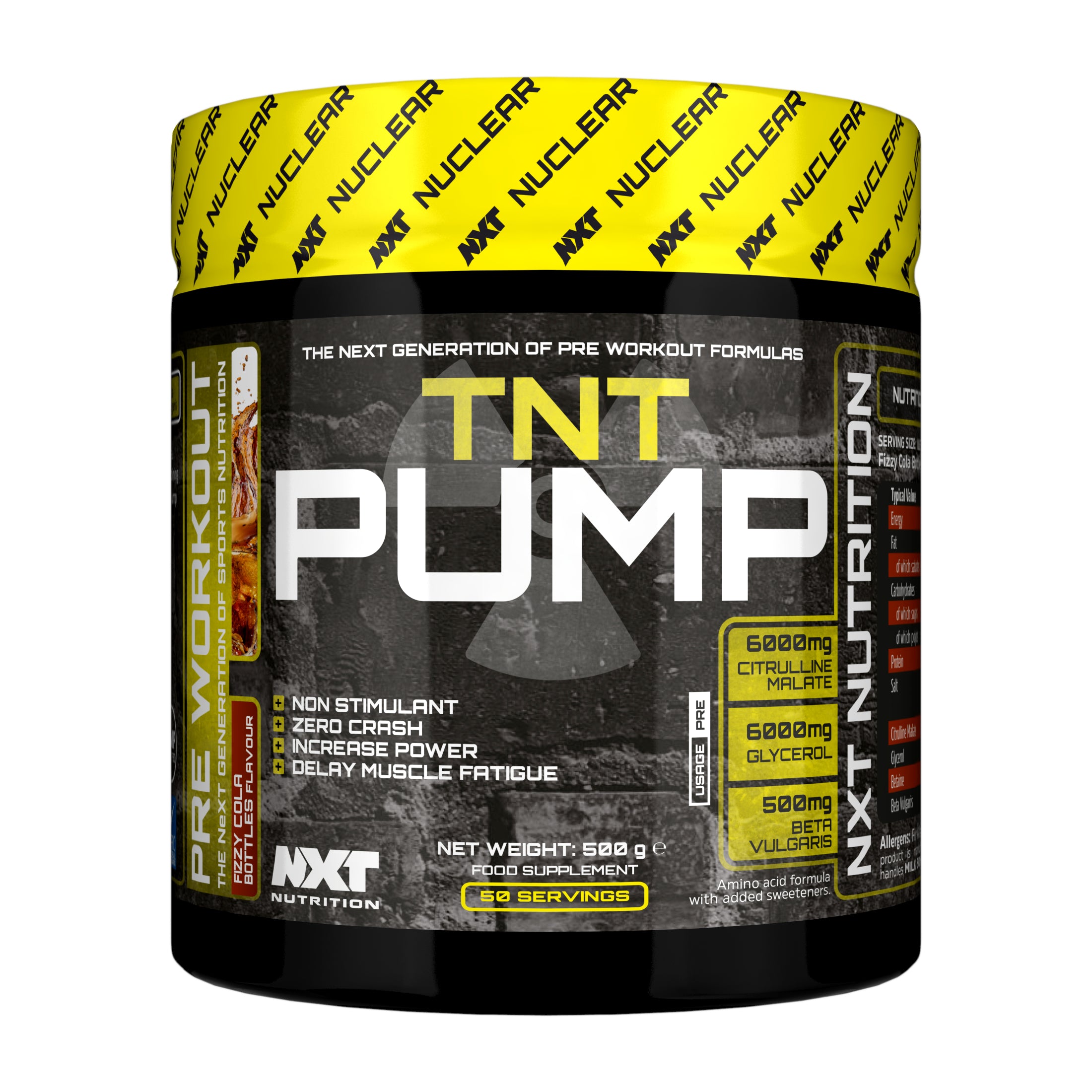 TNT Pump Pre Workout (NXT Nutrition) 500g AOB Nutrition