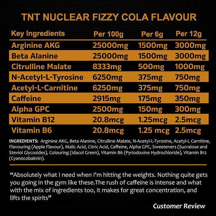 TNT Nuclear Pre Workout
