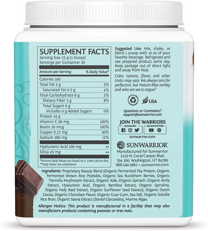 Sunwarrior Collagen Building Protein Peptides - 500g