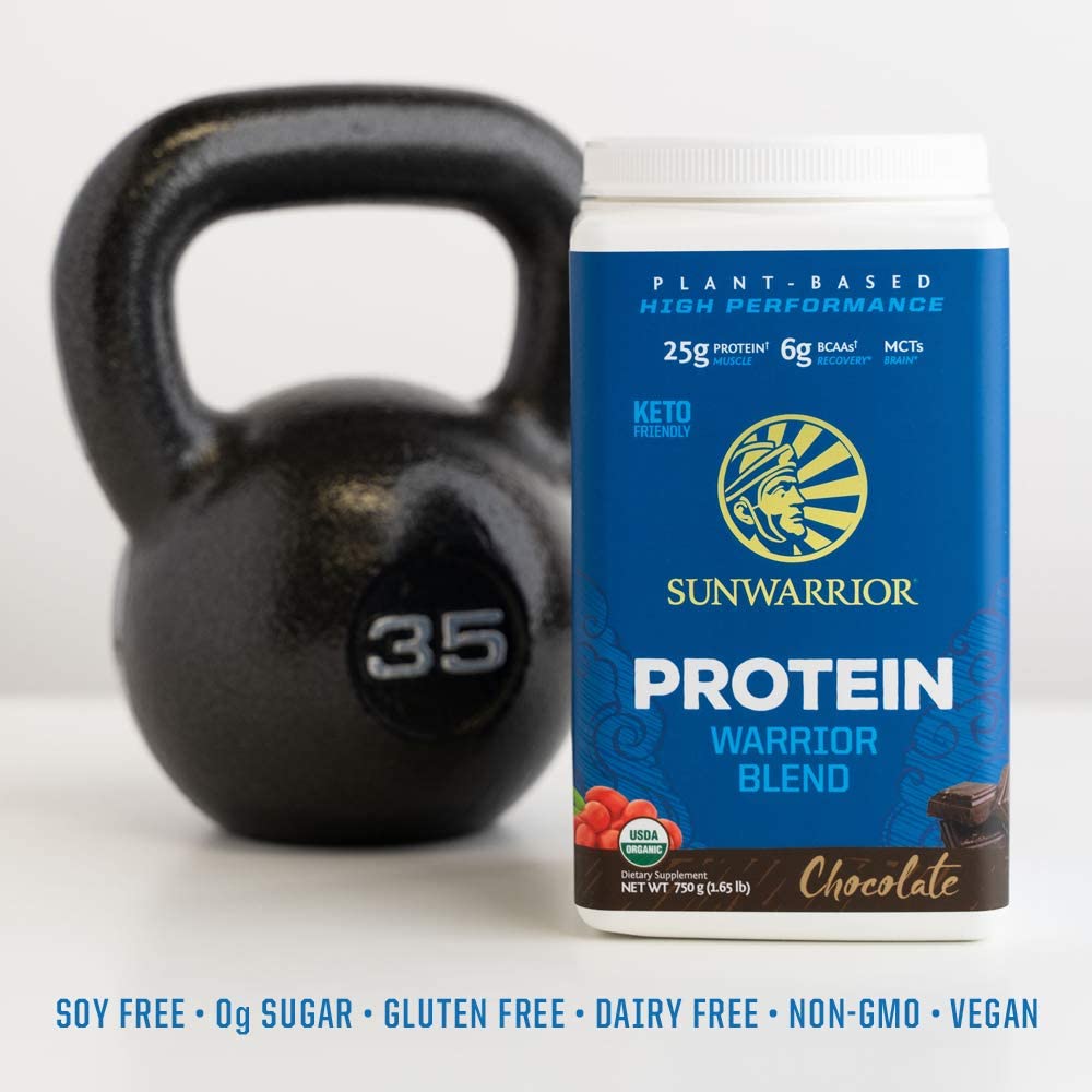Sunwarrior Warrior Blend is Gluten-Free, Dairy-Free, Soy-Free, 0g Sugar &amp; Non-GMO