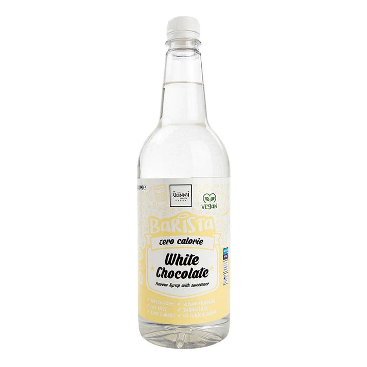 White Chocolate Flavoured Barista Coffee Syrup bottle — ideal for iced coffees, milkshakes and hot drinks.